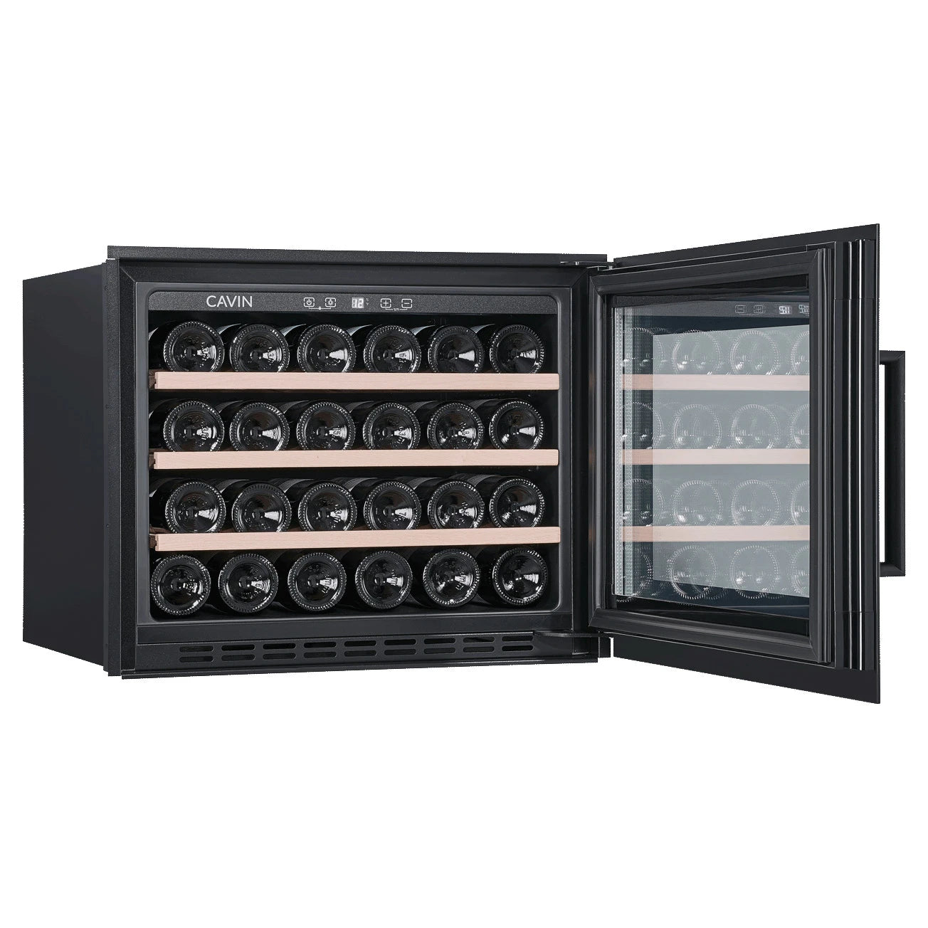 Wine Cooler 24 bottles Cavin Scandinavian Collection 45 Fullglass Black