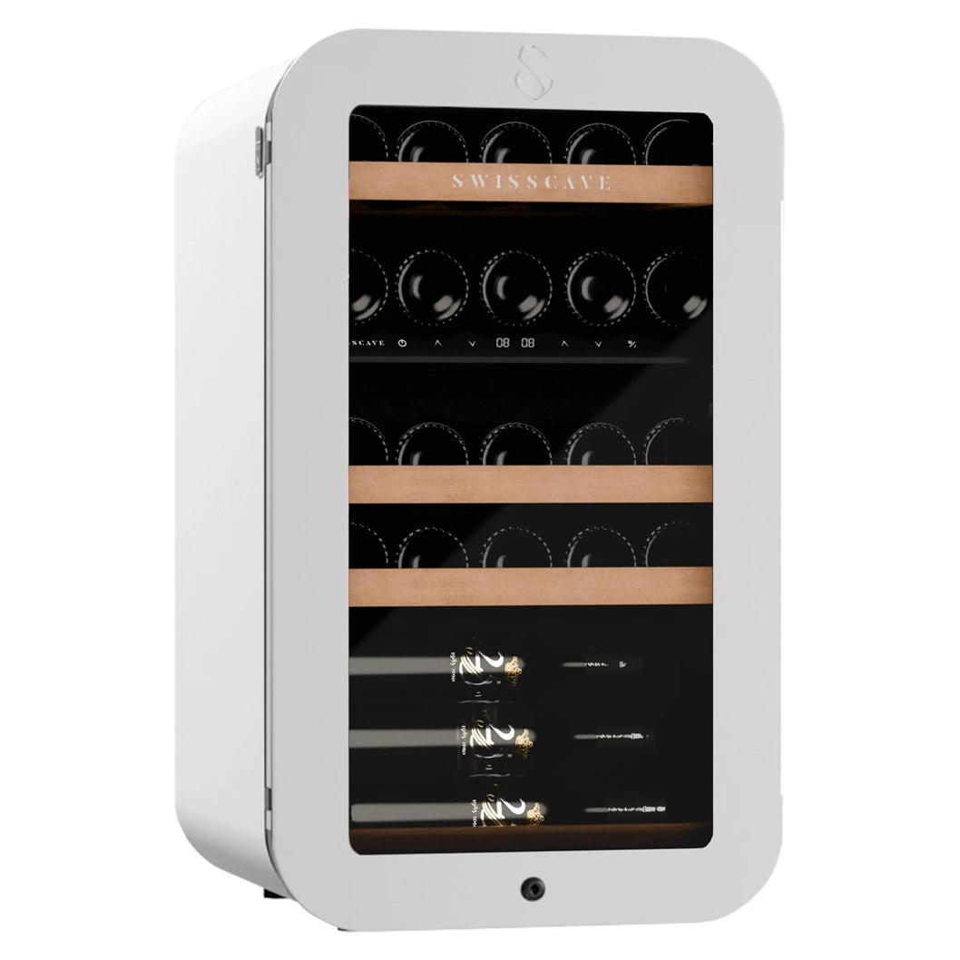 Weinkühlschrank 26 Flaschen Swisscave WLB-120DF-WHITE