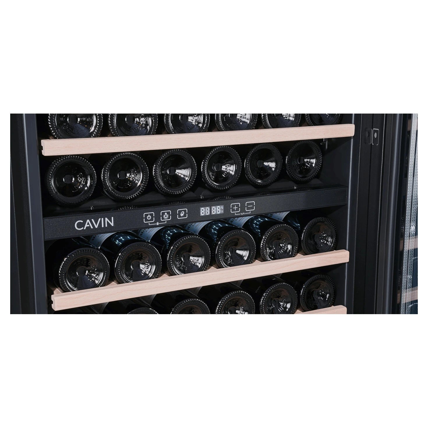 Wine Cooler 30 bottles Cavin Scandinavian Collection 60 Fullglass Black