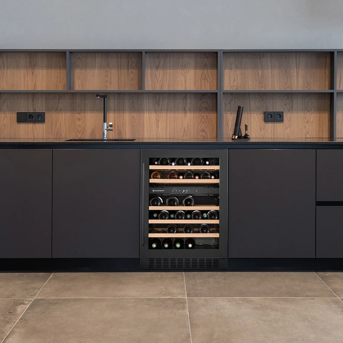 Weinkühlschrank 46 Flaschen Climadiff CBU50DZBM