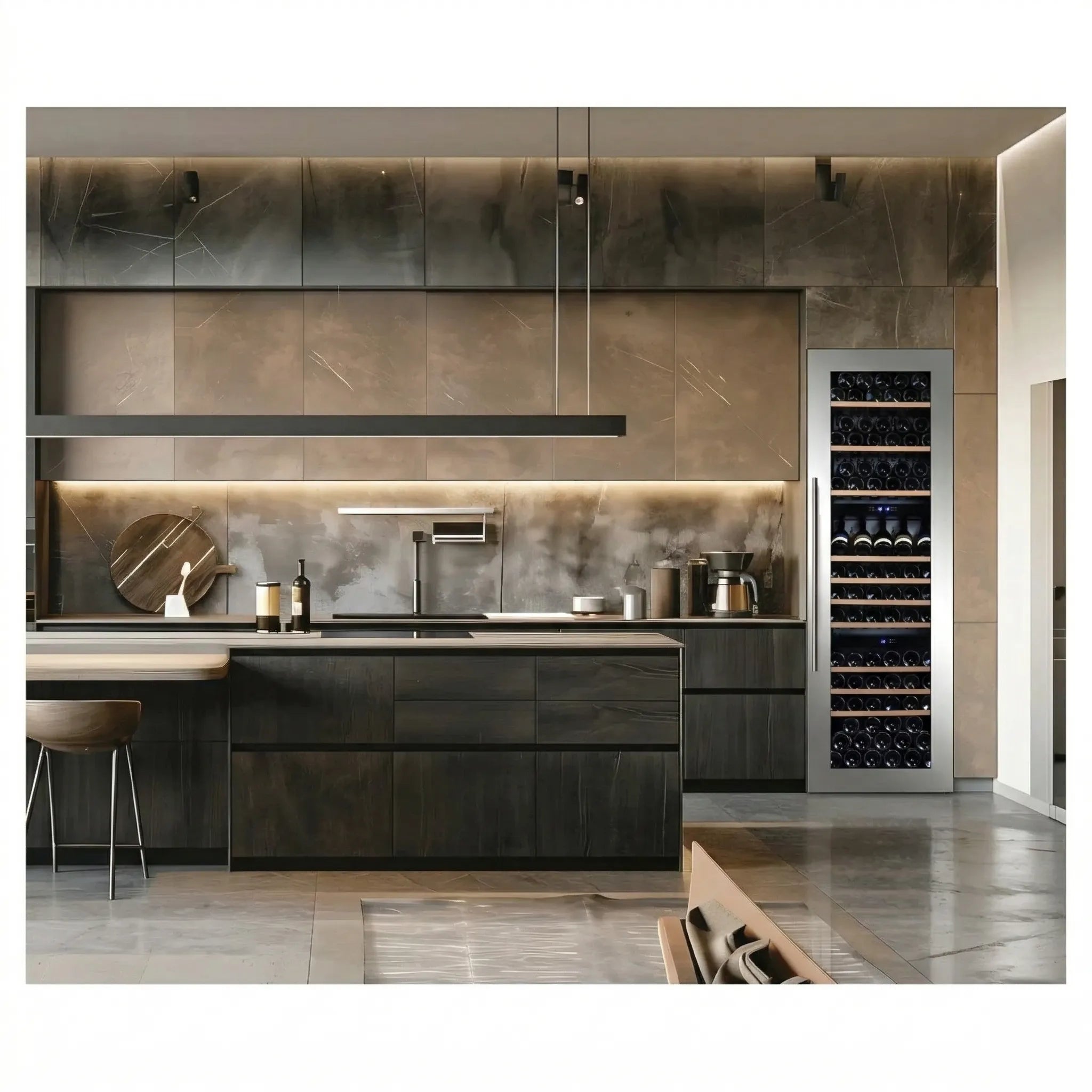 Weinkühlschrank 95 Flaschen Dunavox Joy-89 Stainless