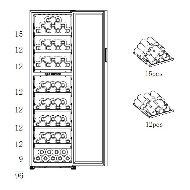 Wine Cooler 99 bottles Cavin Polar Collection 99