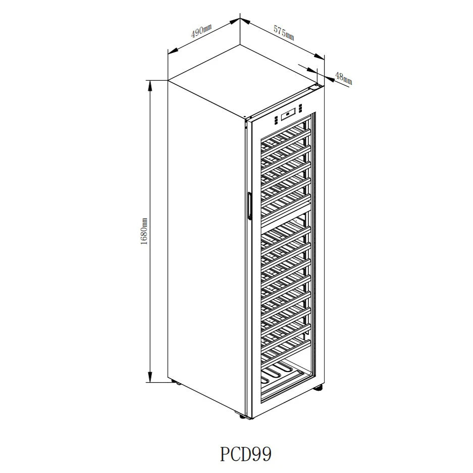 Wine Cooler 99 bottles Cavin Polar Collection 99