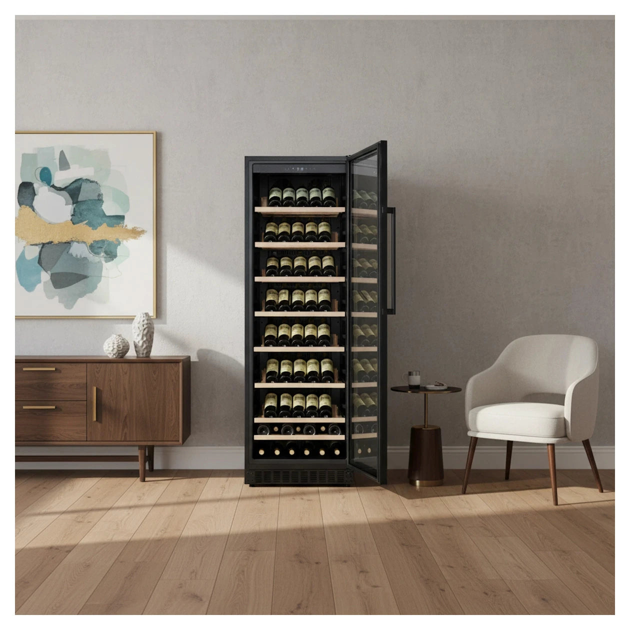 Wine Cooler 97 bottles Cavecool Ideal Emerald Display CC328MB-D