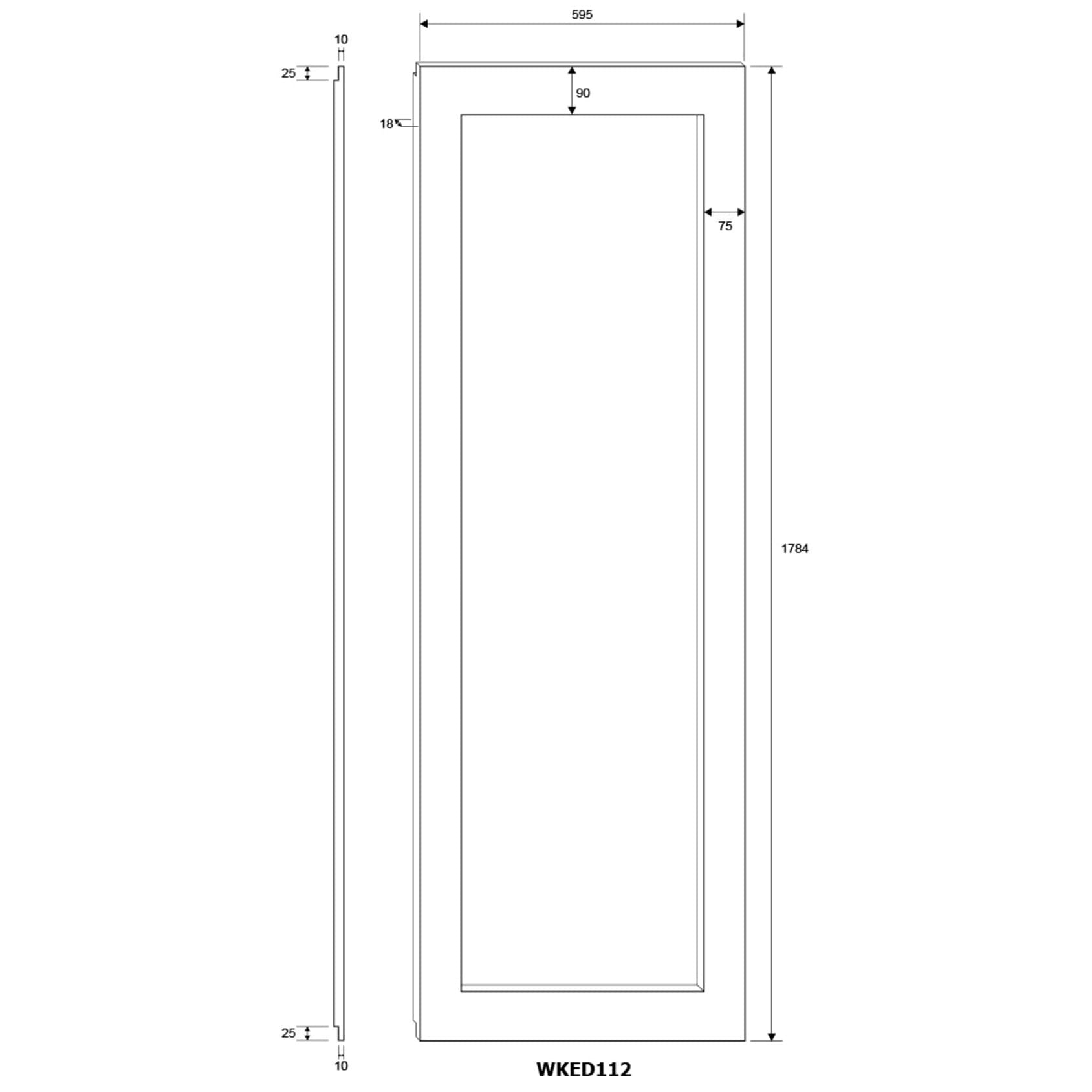 Weinkühlschrank 115 Flaschen WineKeeper 112D Panel Ready Push/Pull