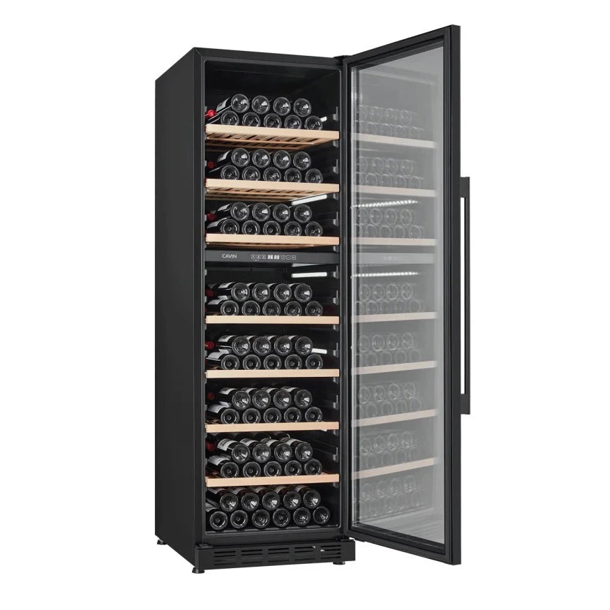 Wine Cooler 151 bottles Cavin Arctic Collection 151D Fullglass black