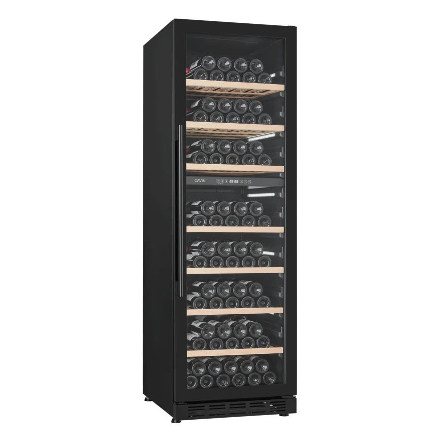 Wine Cooler 151 bottles Cavin Arctic Collection 151D Fullglass black