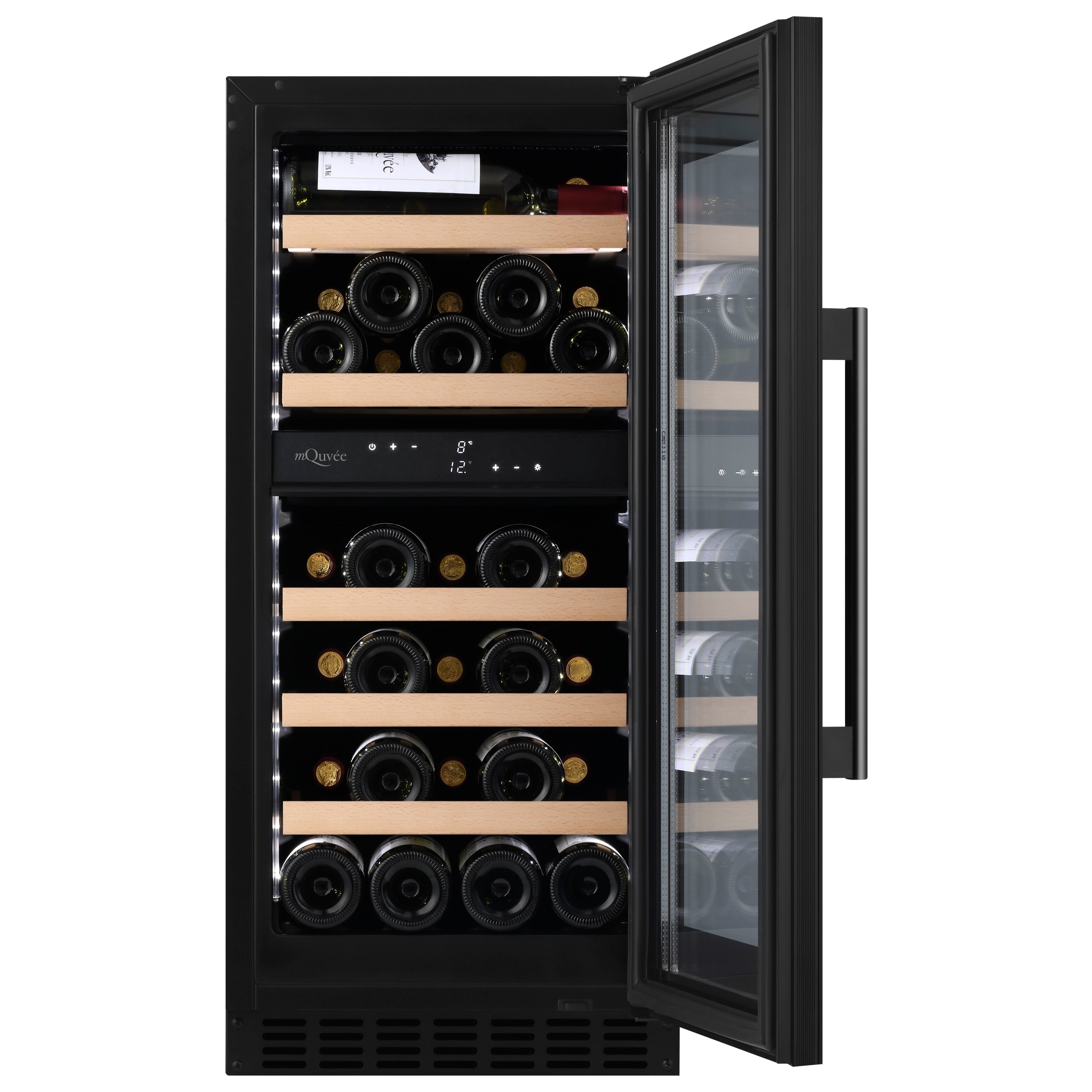 Weinkühlschrank 34 Flaschen WineCave 800 40D Fullglass Black