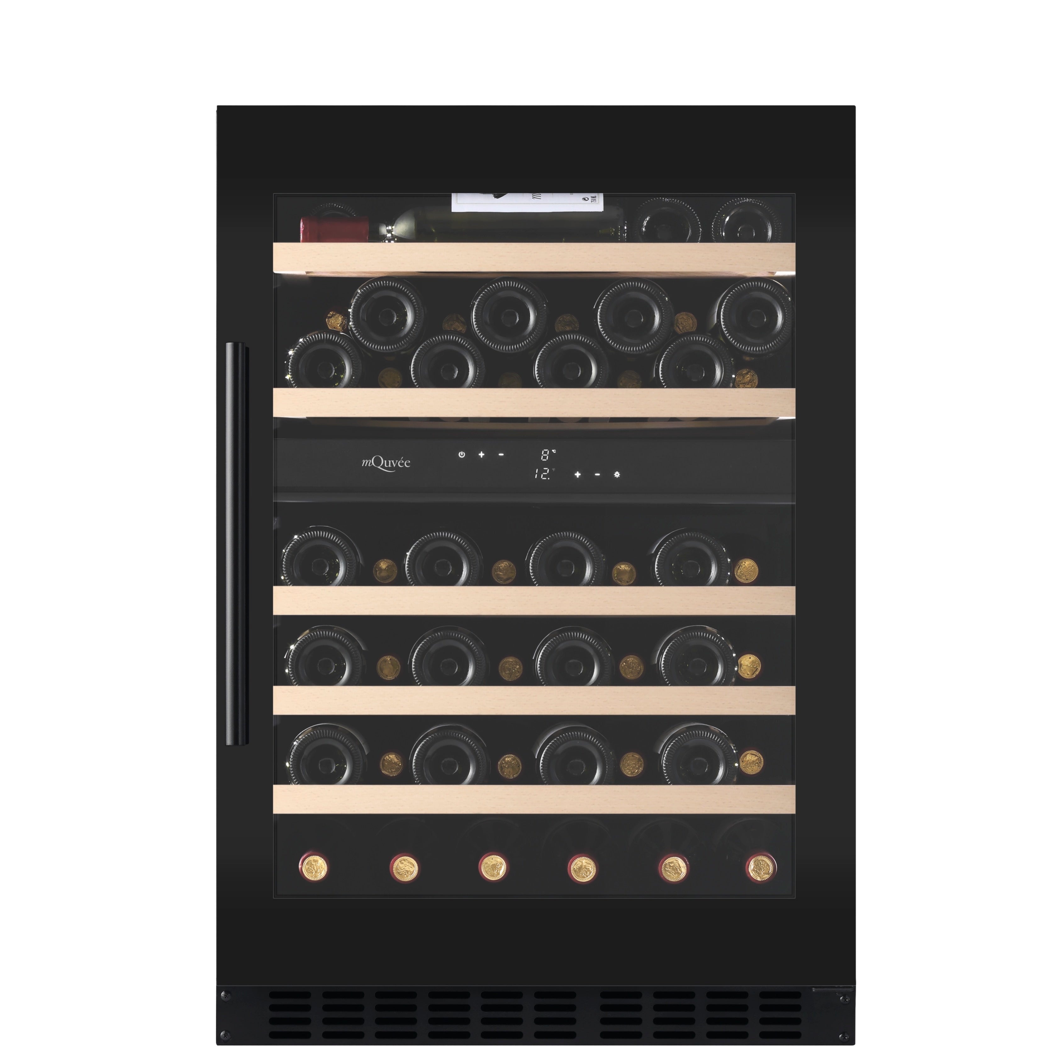 Weinkühlschrank 53 Flaschen WineCave 800 60D Fullglass Black
