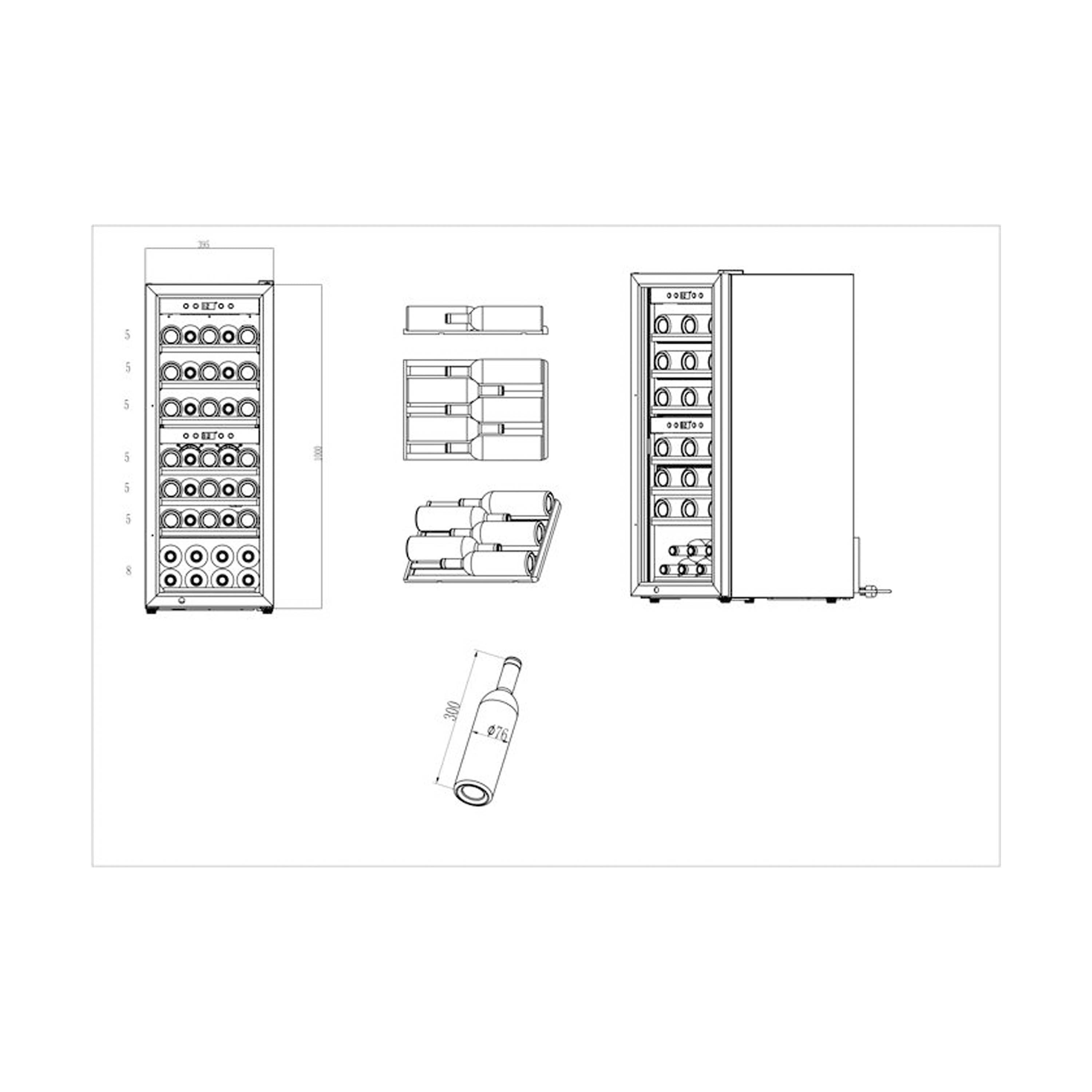 Weinkühlschrank 38 Flaschen WineExpert 38 Stainless