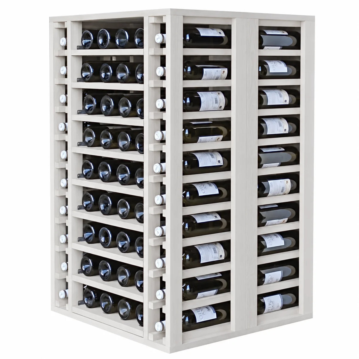 Wine rack for 103 bottles Expovinalia Arganza Godello 2548 – White pine – EW2548