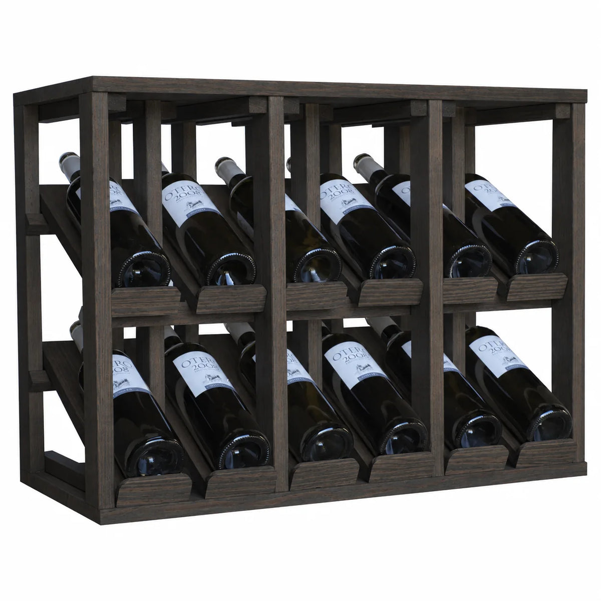 Wine rack for 12 bottles Expovinalia Villafranca Godello 2193 – Black pine – BX2193