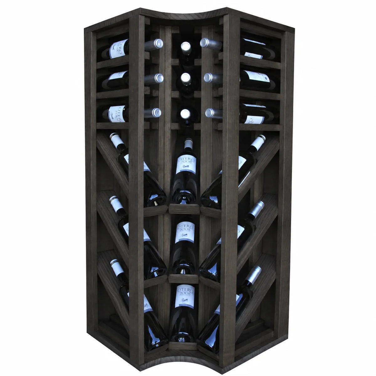 Wine rack for 18 bottles Expovinalia Villafranca Godello 2095 – Black pine – BX2095