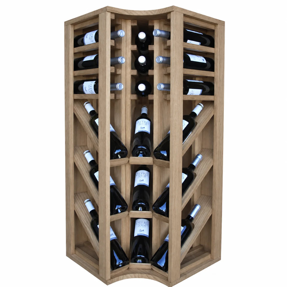 Wine rack for 18 bottles Expovinalia Villafranca Godello 2095 – Natural oak – ER2095
