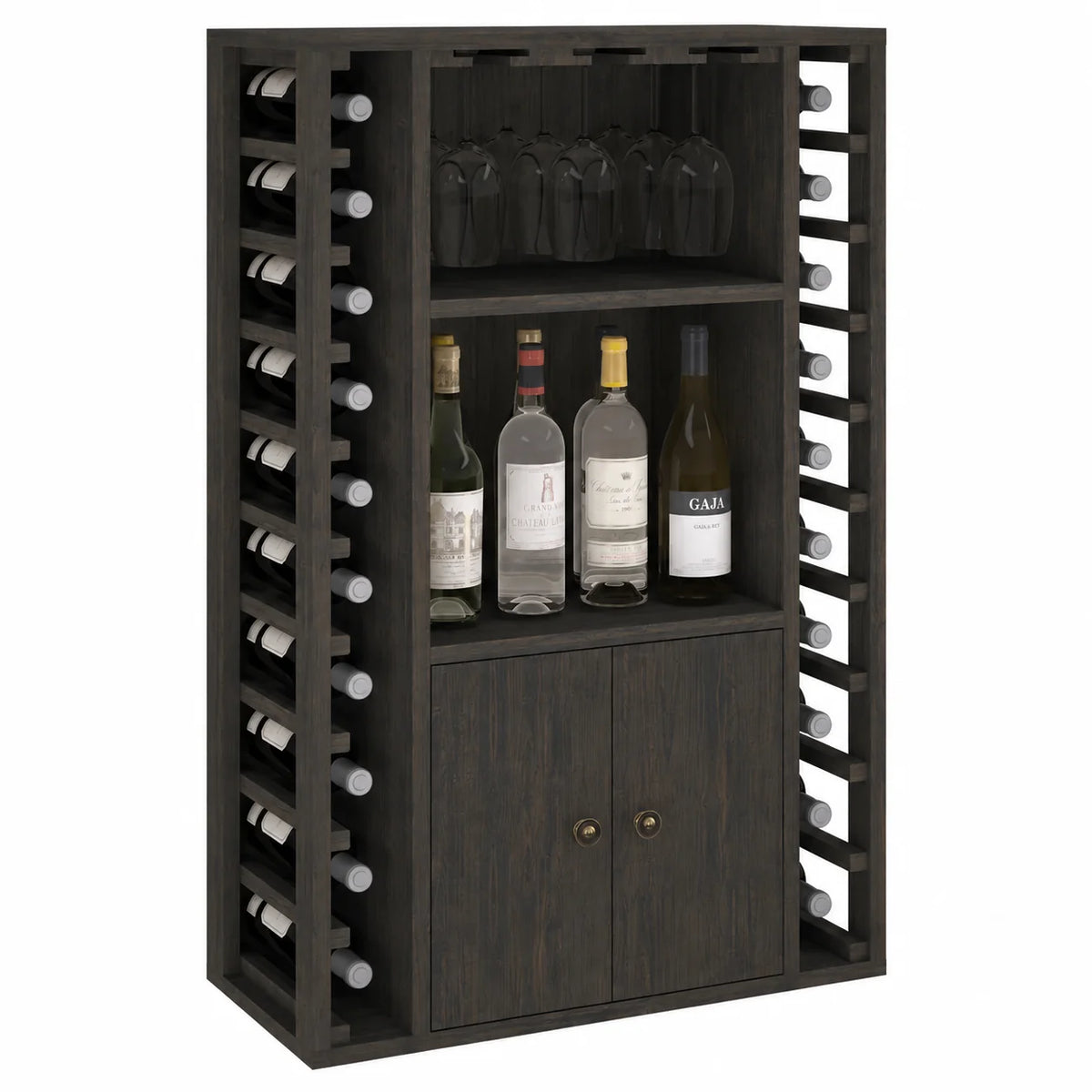 Wine rack for 20 bottles Expovinalia Corullón Godello 2521 – Black pine – BX2521