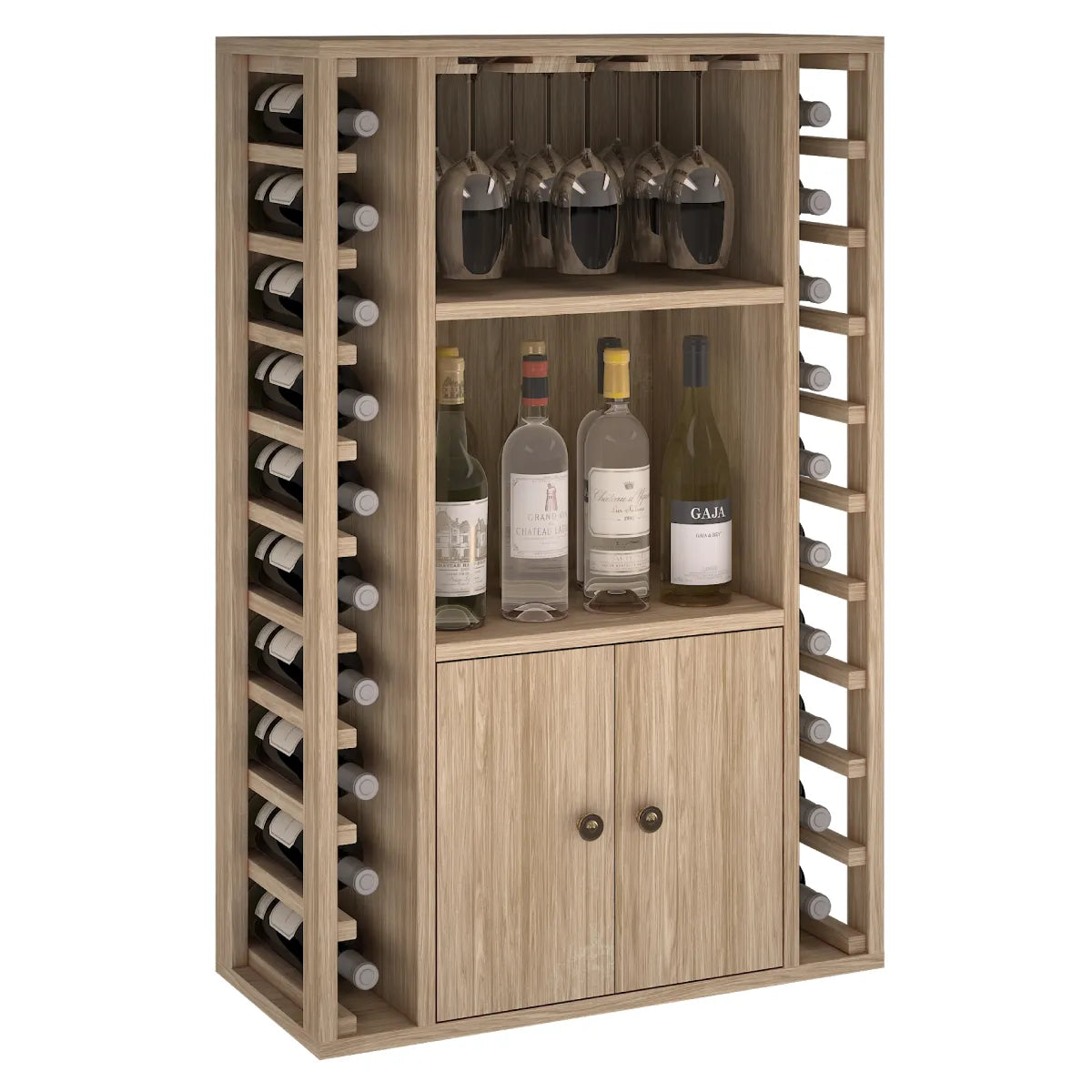 Wine rack for 20 bottles Expovinalia Corullón Godello 2521 – Natural oak – ER2521