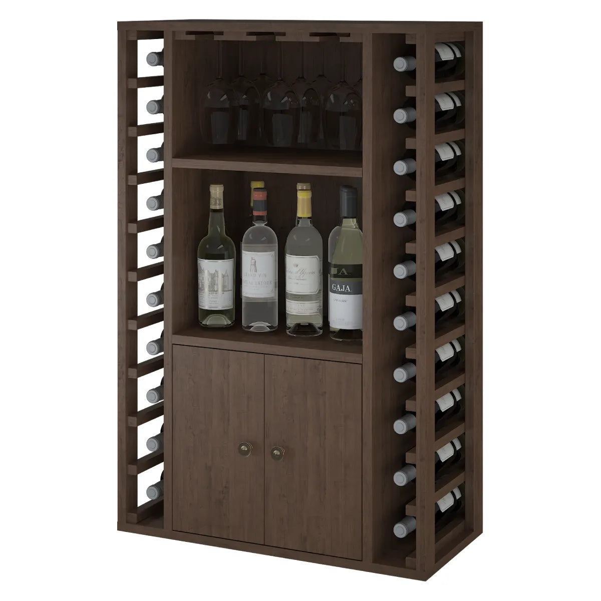 Wine rack for 20 bottles Expovinalia Corullón Godello 2521 – Dark pine – HX2521