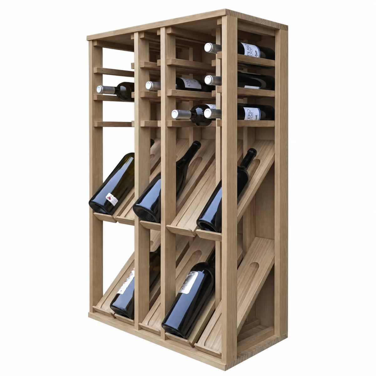 Wine rack for 25 magnum bottles Expovinalia Villafranca Godello 2096 – Natural oak – ER2096