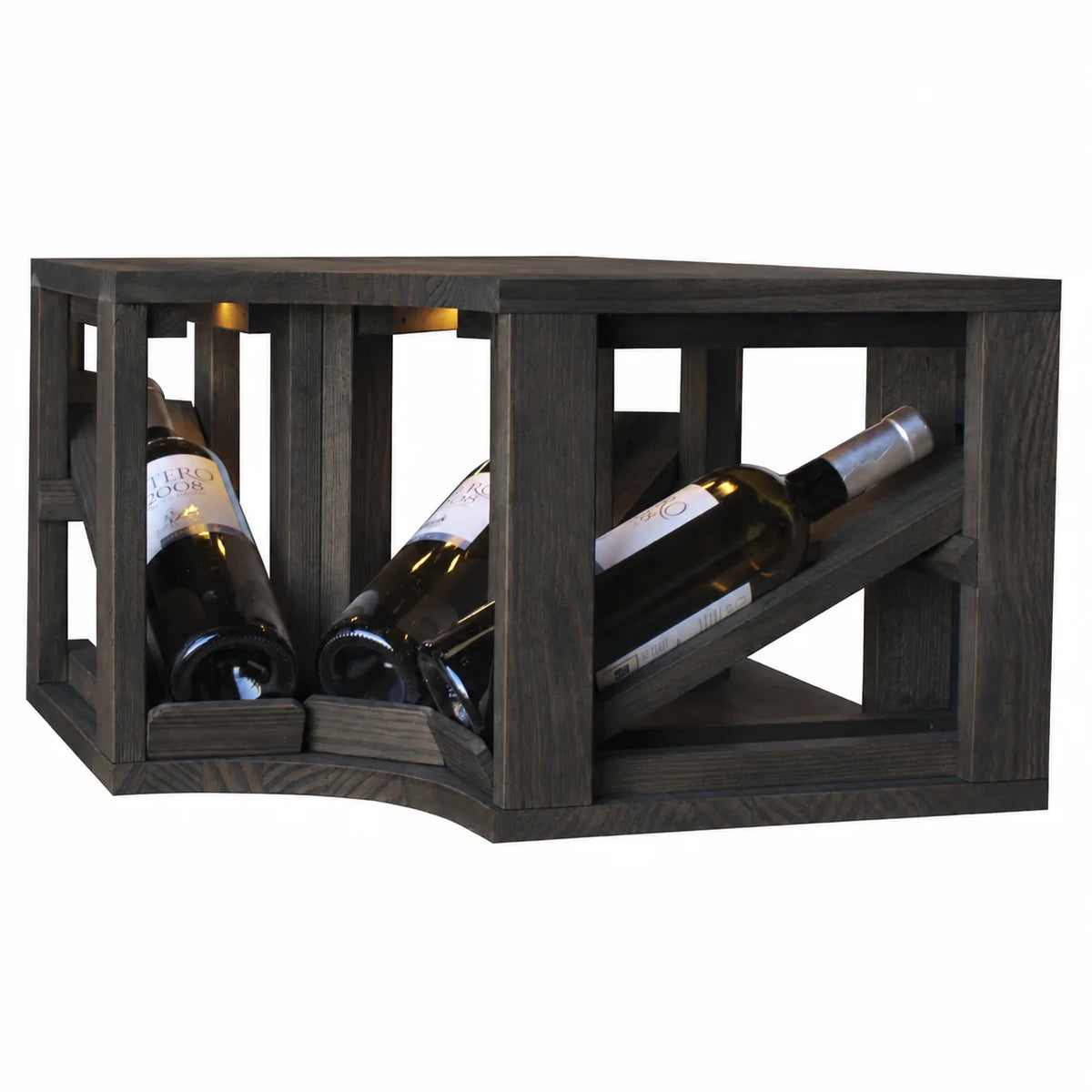 Wine rack for 3 bottles Expovinalia Villafranca Godello 2196 – Black pine – BX2196