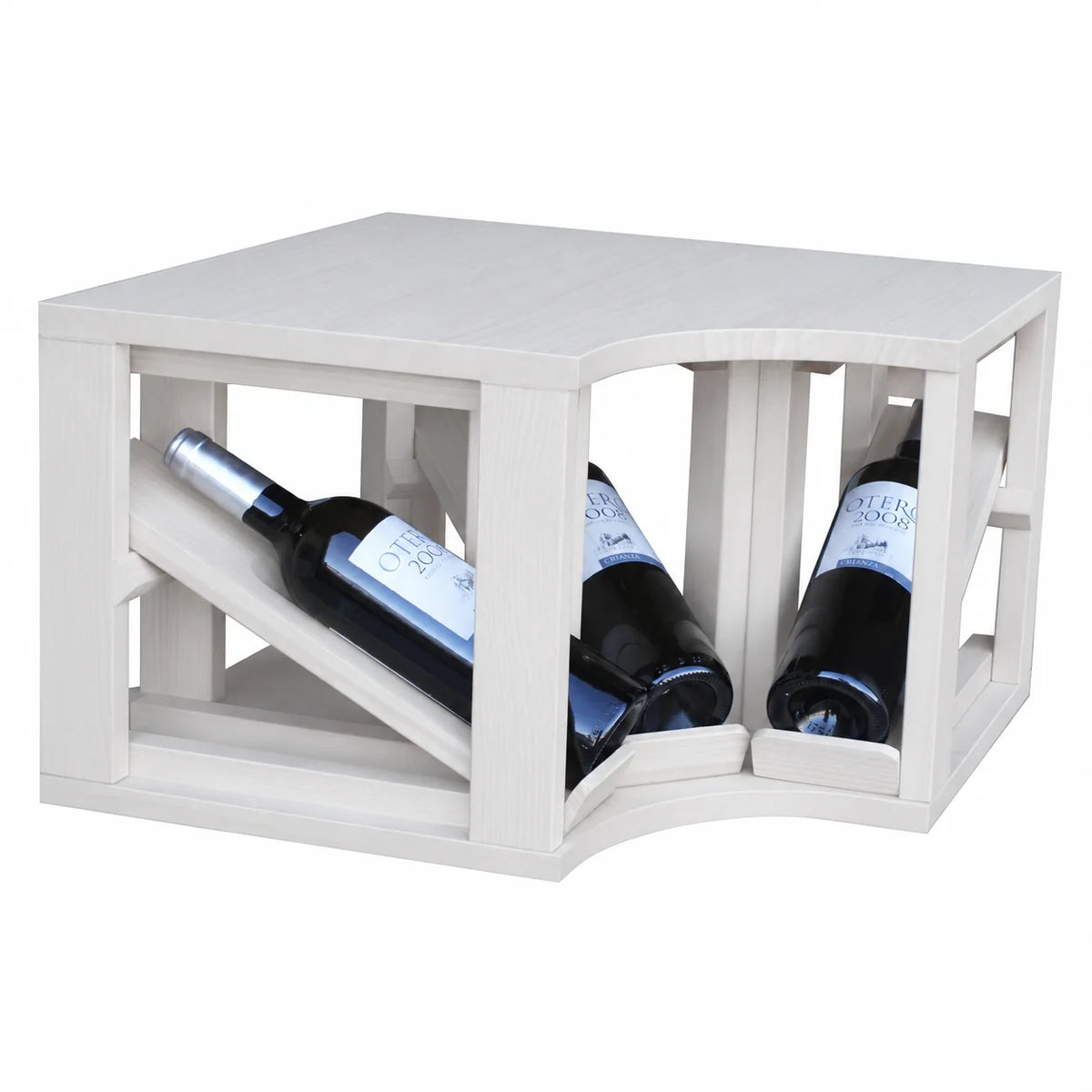 Wine rack for 3 bottles Expovinalia Villafranca Godello 2195 – White pine – EW2195