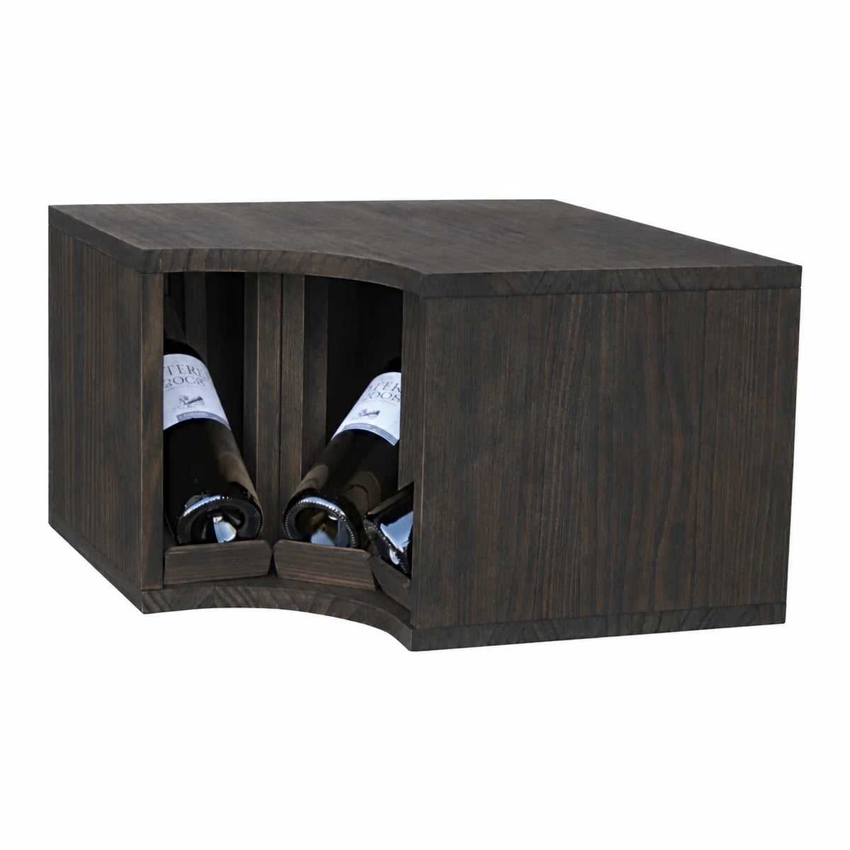 Wine rack for 3 bottles Expovinalia Villafranca Godello 2295 – Black pine – BX2295