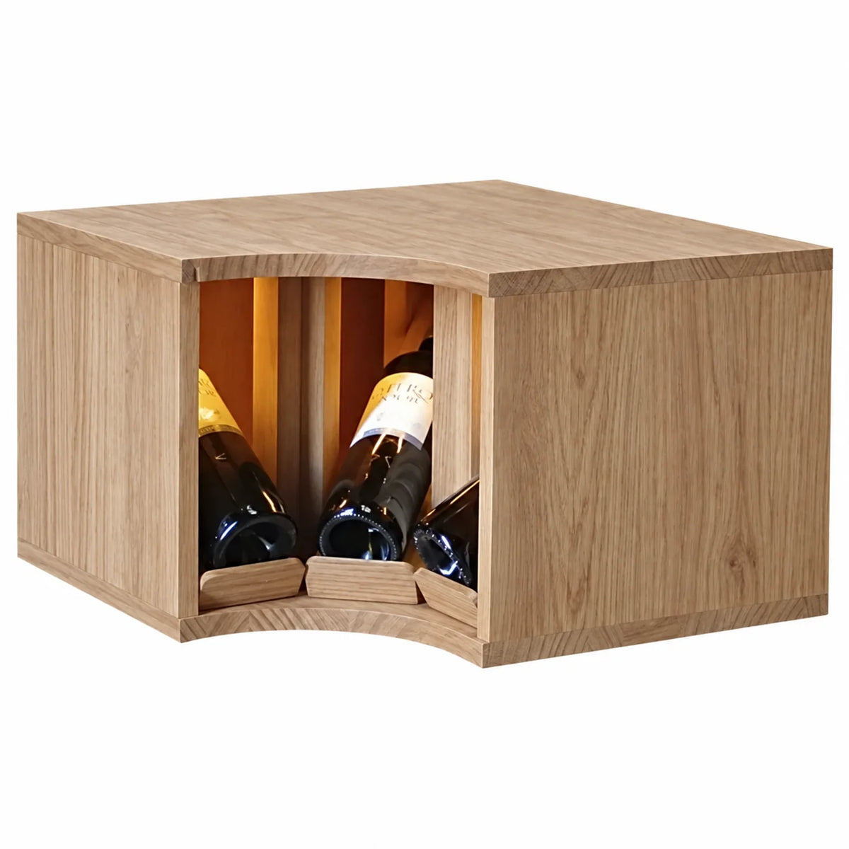 Wine rack for 3 bottles Expovinalia Villafranca Godello 2296 – Natural oak – ER2296