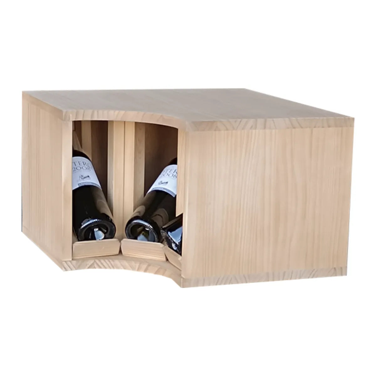 Wine rack for 3 bottles Expovinalia Villafranca Godello 2295 – Pine with light oak finish – EX2295