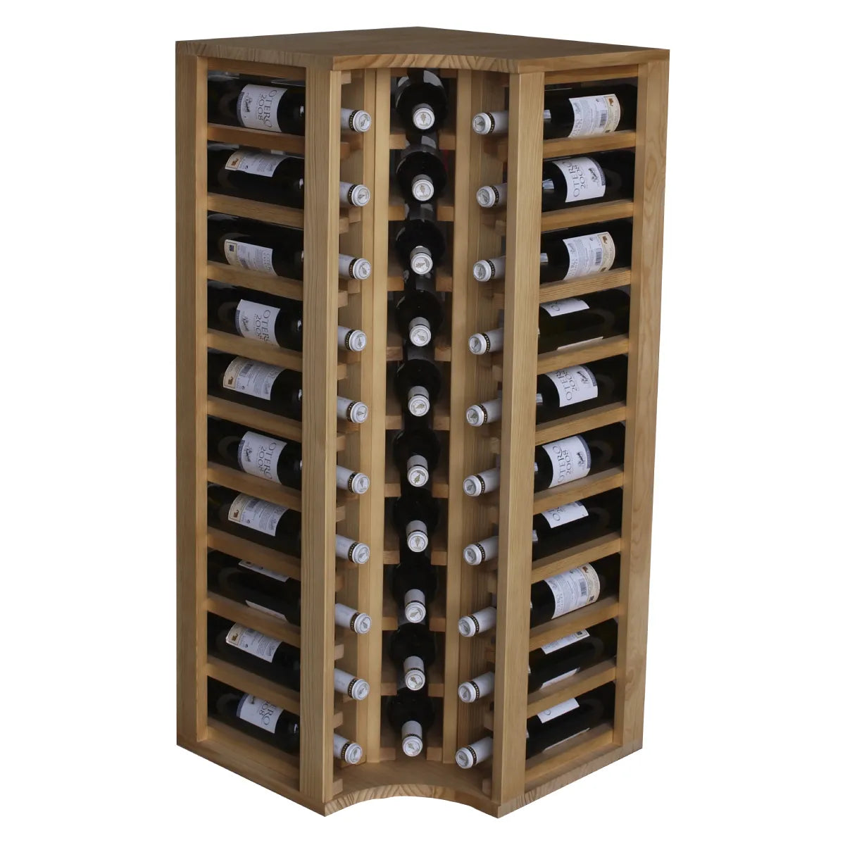 Wine rack for 30 bottles Expovinalia Canedo Godello 2038 – Pine with light oak finish – EX2038