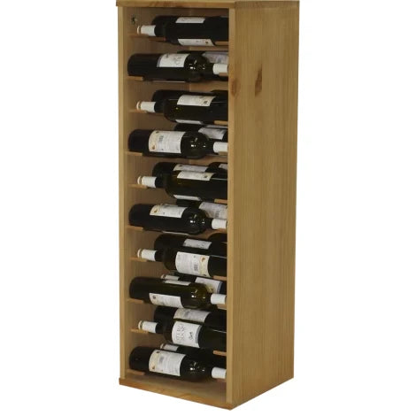 Wine rack for 30 bottles Expovinalia Godello 9223 – Pine with light oak finish – EX9223