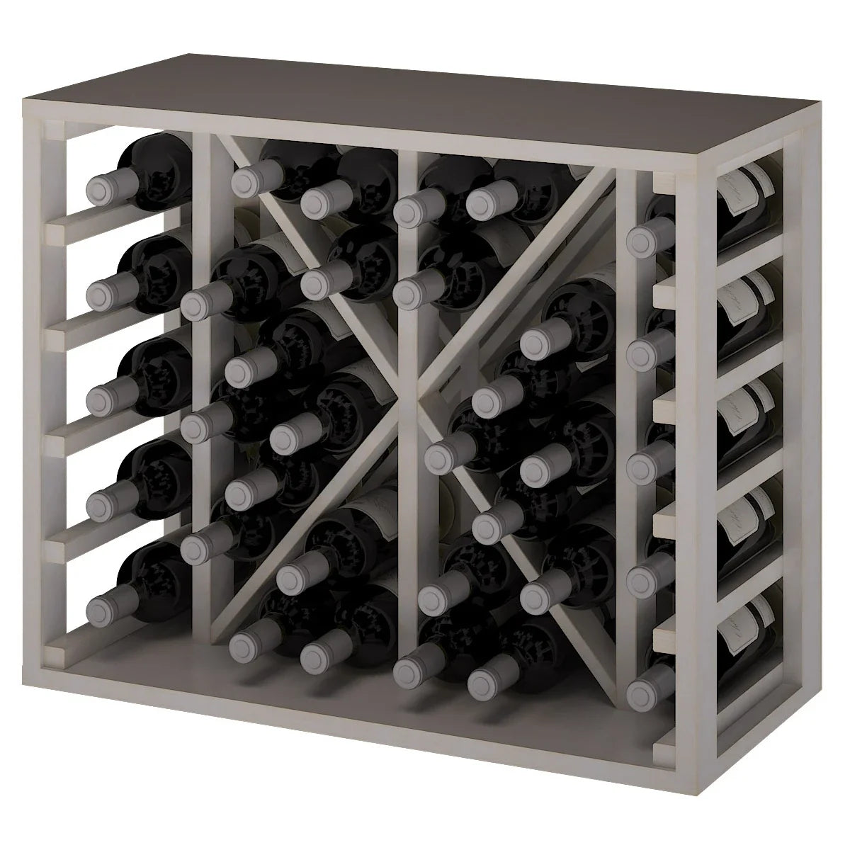 Wine rack for 34 bottles Expovinalia Toral Godello 2531 – White pine – view 3 – EW2531