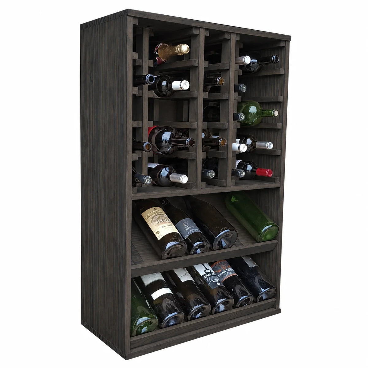 Wine rack for 37 magnum bottles Expovinalia Villafranca Godello 2093 – Black pine – BX2093
