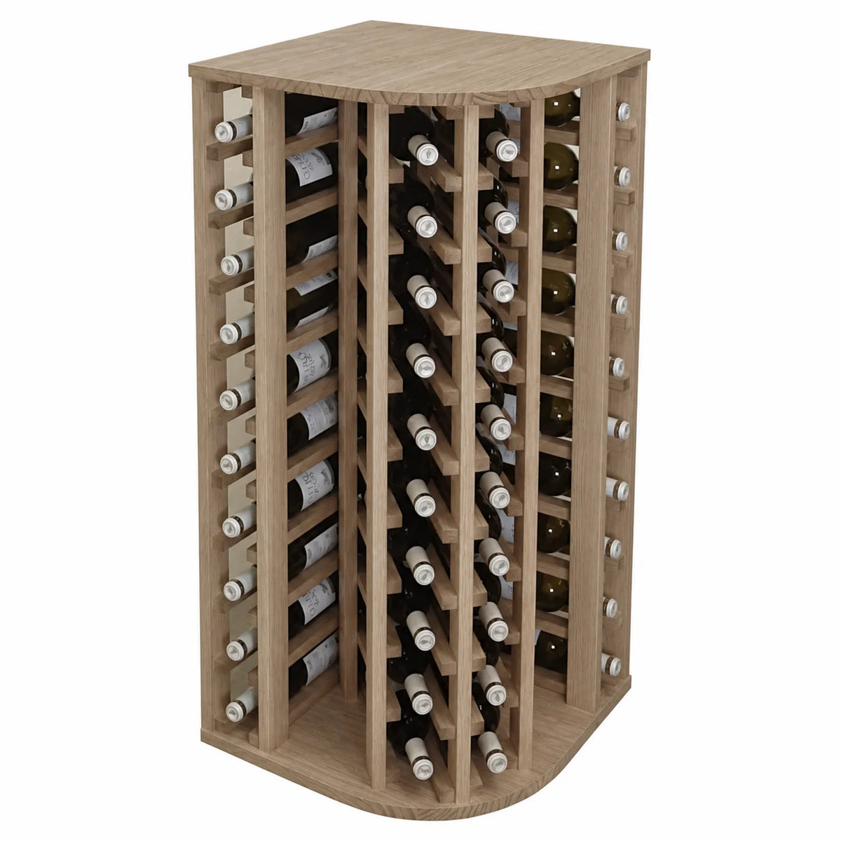 Wine rack for 40 bottles and 9 glasses Expovinalia Godello 2039 – Natural oak – ER2039