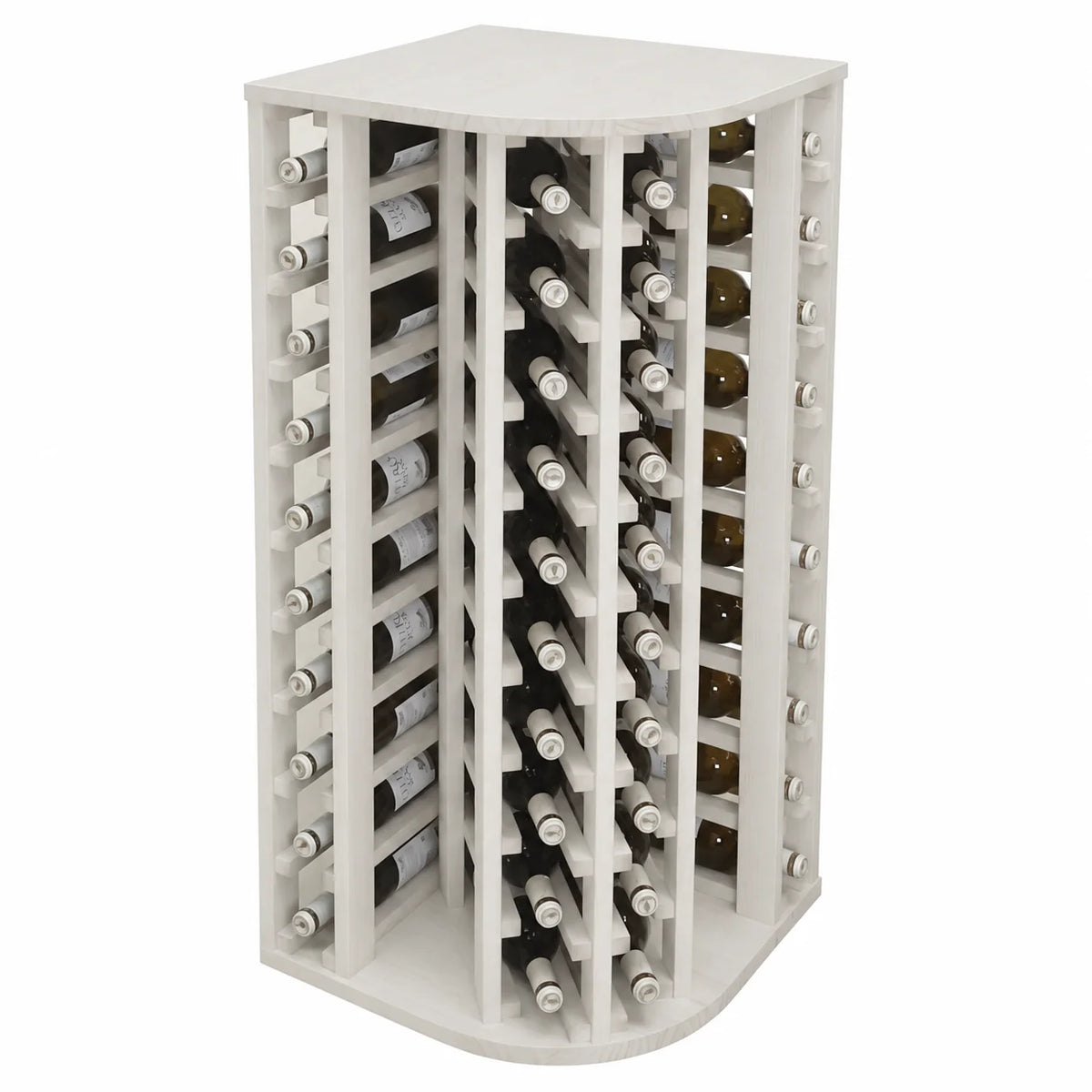 Wine rack for 40 bottles and 9 glasses Expovinalia Godello 2039 – White pine – EW2039