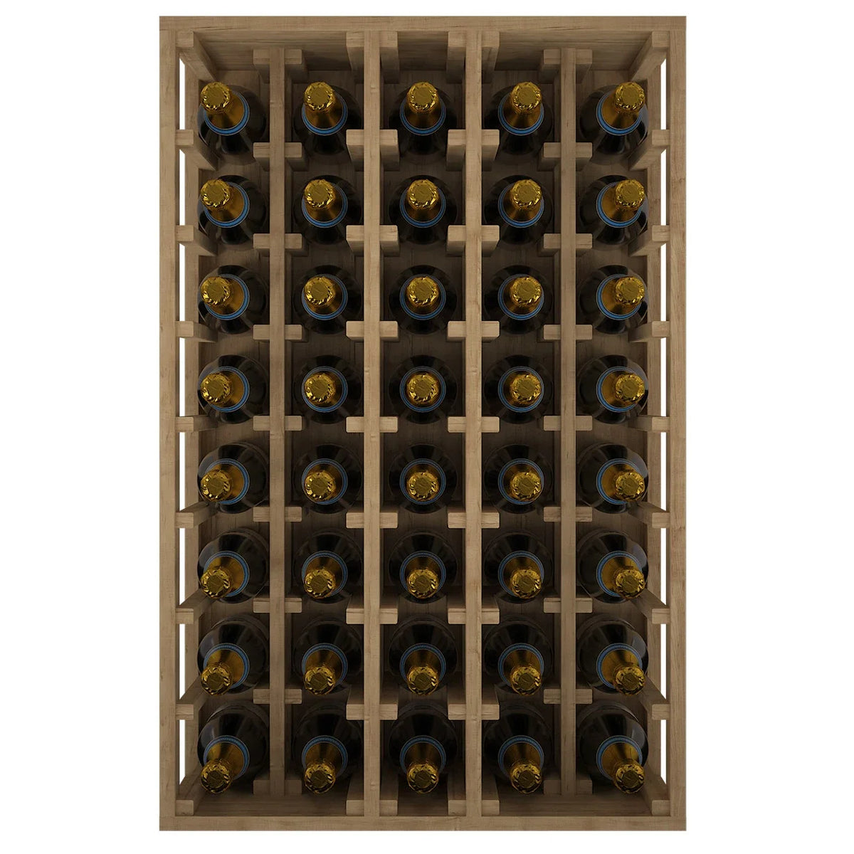 Wine rack for 40 magnum bottles Expovinalia Canedo Godello 2062 – Pine with light oak finish – view 2 – EX2062