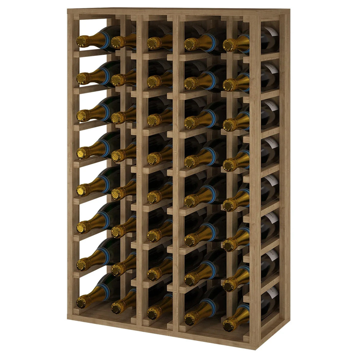 Wine rack for 40 magnum bottles Expovinalia Canedo Godello 2062 – Pine with light oak finish – view 3 – EX2062