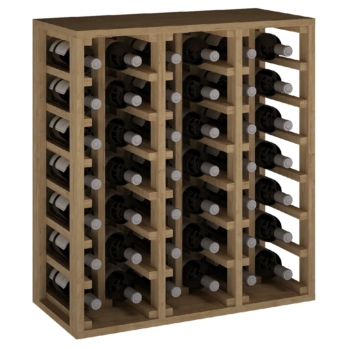 Wine rack for 42 bottles Expovinalia Canedo Godello 2061 – Pine with light oak finish – EX2061