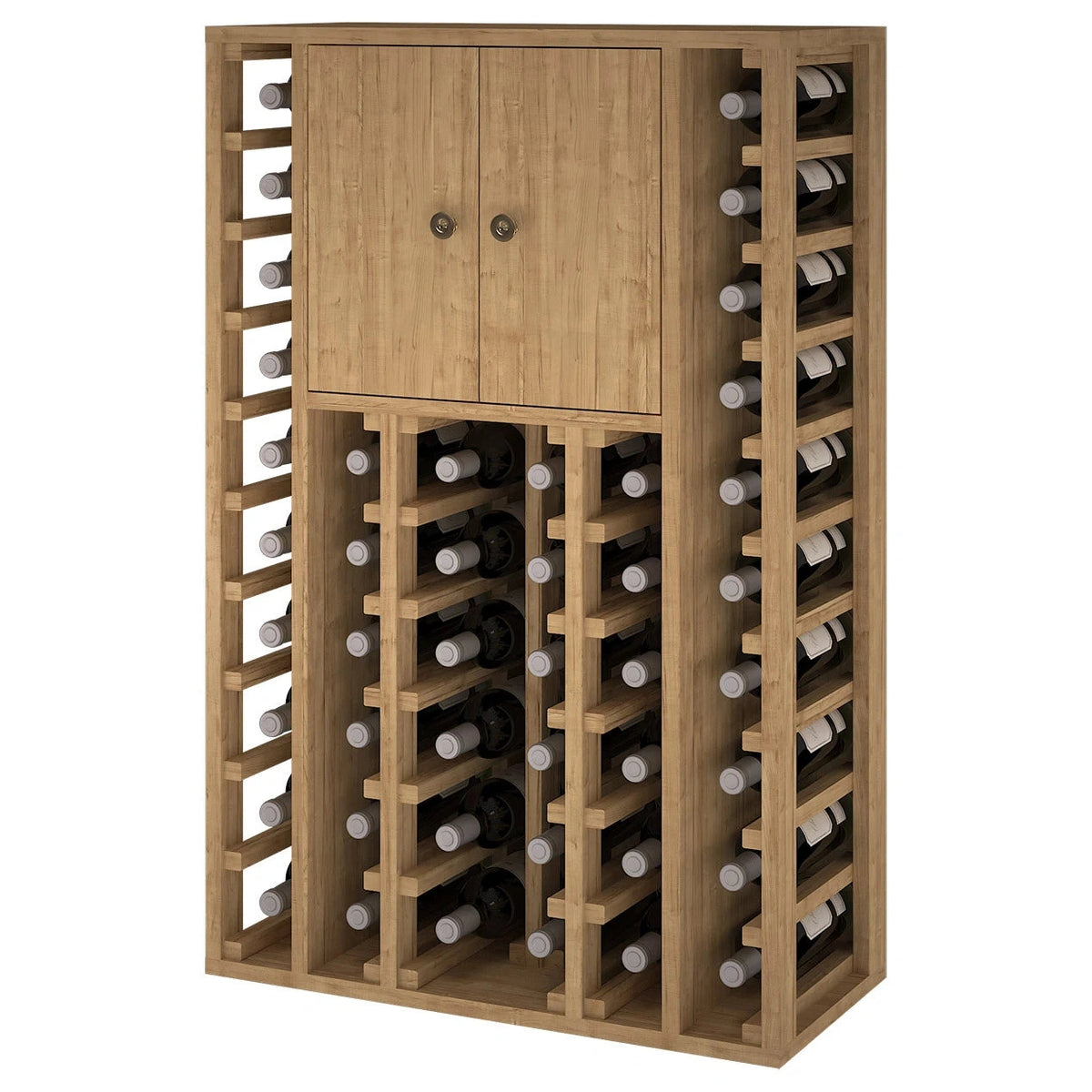 Wine rack for 46 bottles Expovinalia Cacabelos 1 Godello 2515 – Pine with light oak finish – EX2515