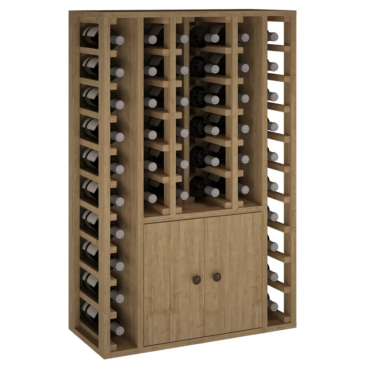 Wine rack for 46 bottles Expovinalia Cacabelos 2 Godello 2516 – Pine with light oak finish – EX2516