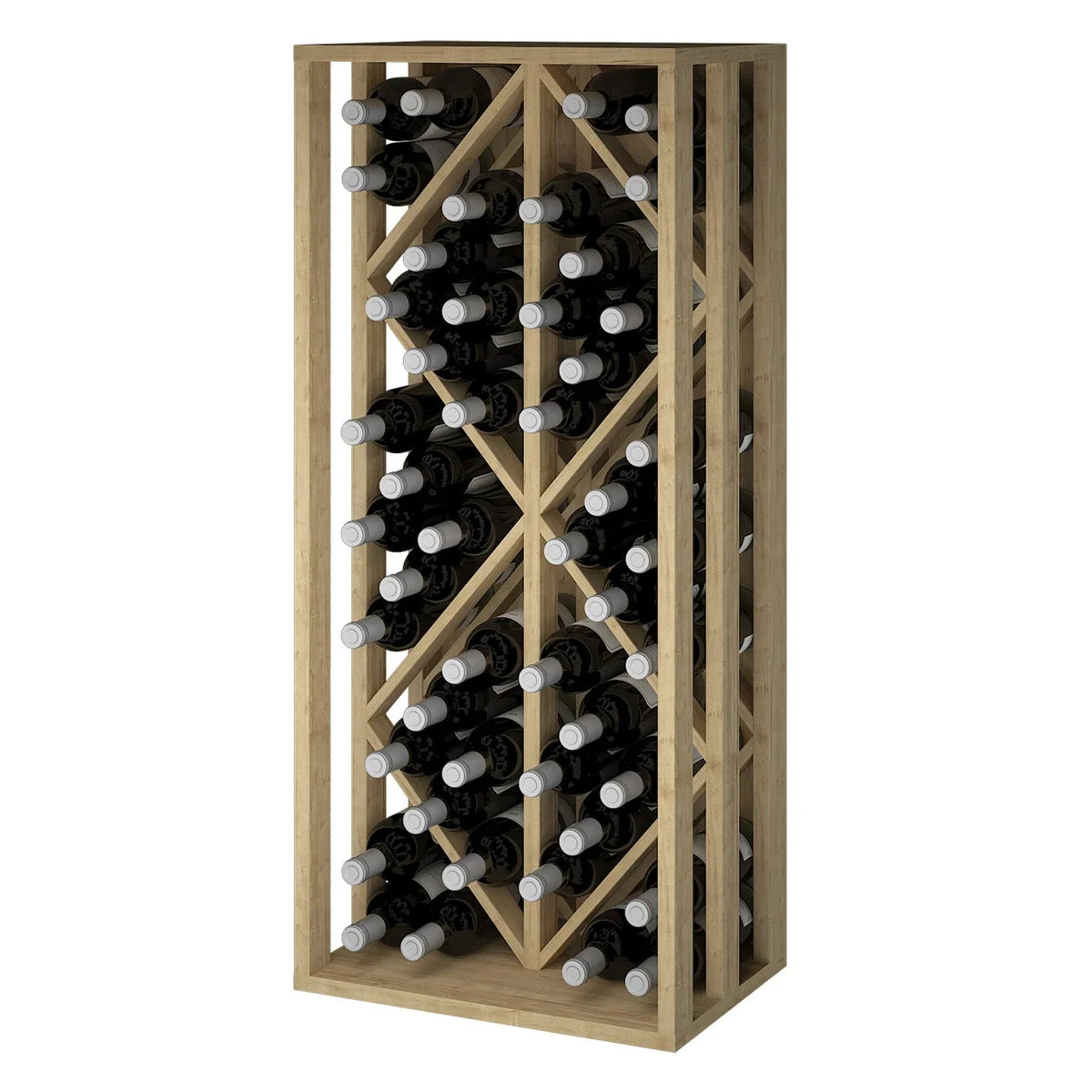 Wine rack for 48 bottles Expovinalia Toral Godello 2532 – Pine with light oak finish – view 3 – EX2532