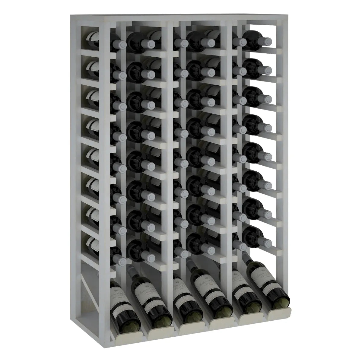 Wine rack for 48 bottles Expovinalia Villafranca Godello 2092 – White pine – EW2092