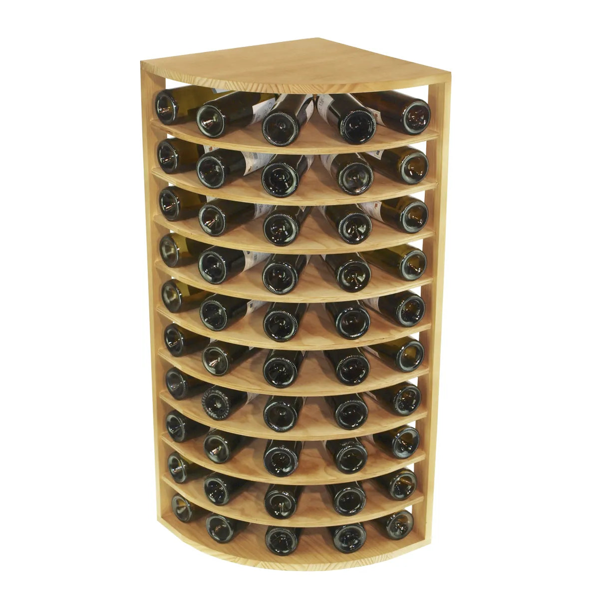 Wine rack for 50 bottles Expovinalia Quilós Godello 2036 – Pine with light oak finish – EX2036