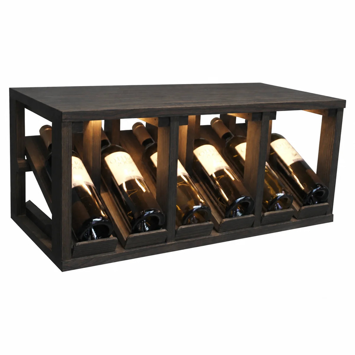 Wine rack for 6 bottles Expovinalia Villafranca Godello 2192 – Black pine – BX2192