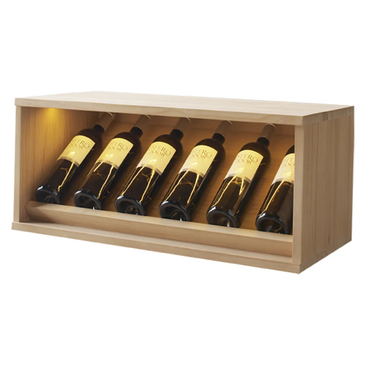 Wine rack for 6 bottles Expovinalia Villafranca Godello 2292 – Pine with light oak finish – EX2292