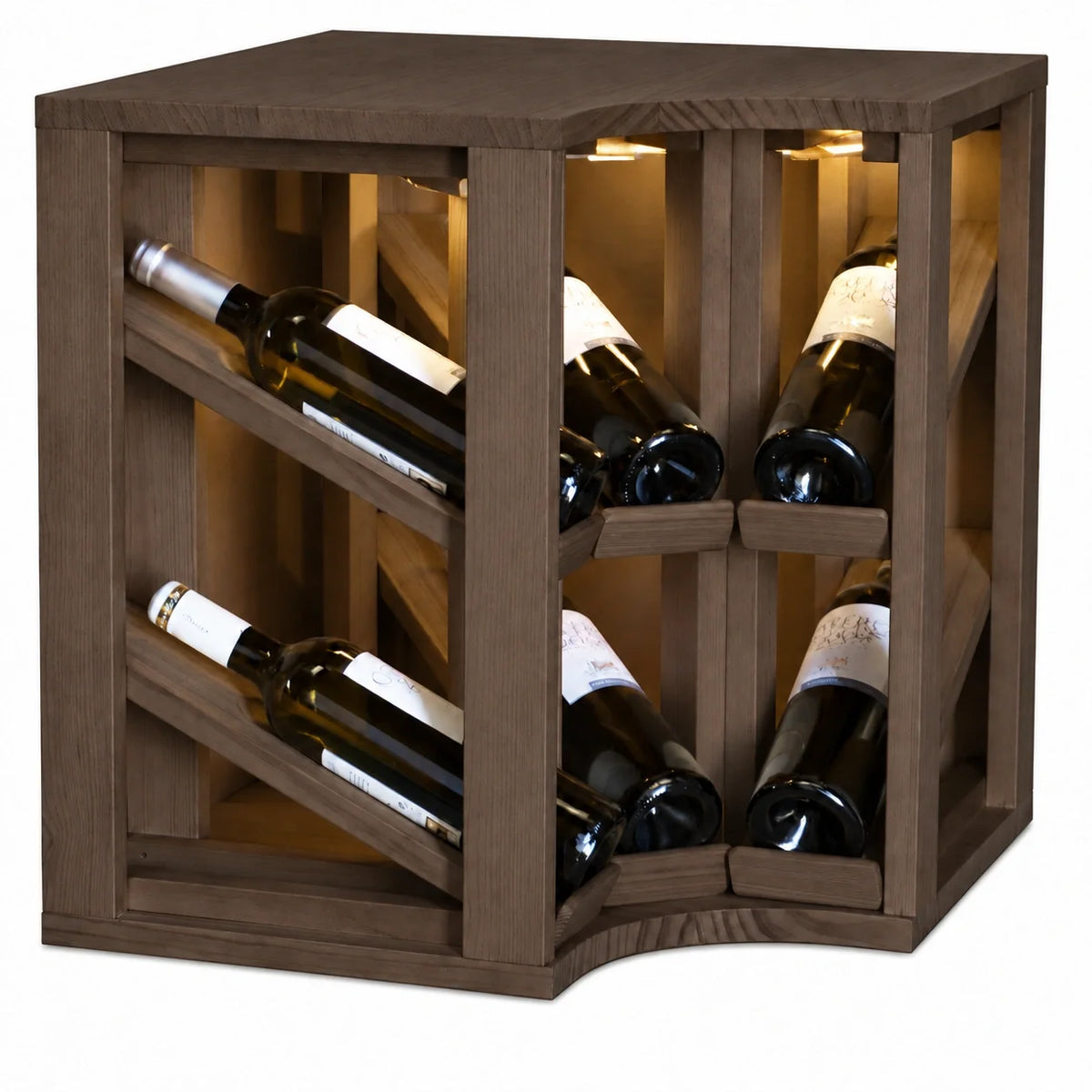 Wine rack for 6 bottles Expovinalia Villafranca Godello 2198 – Dark pine – HX2198