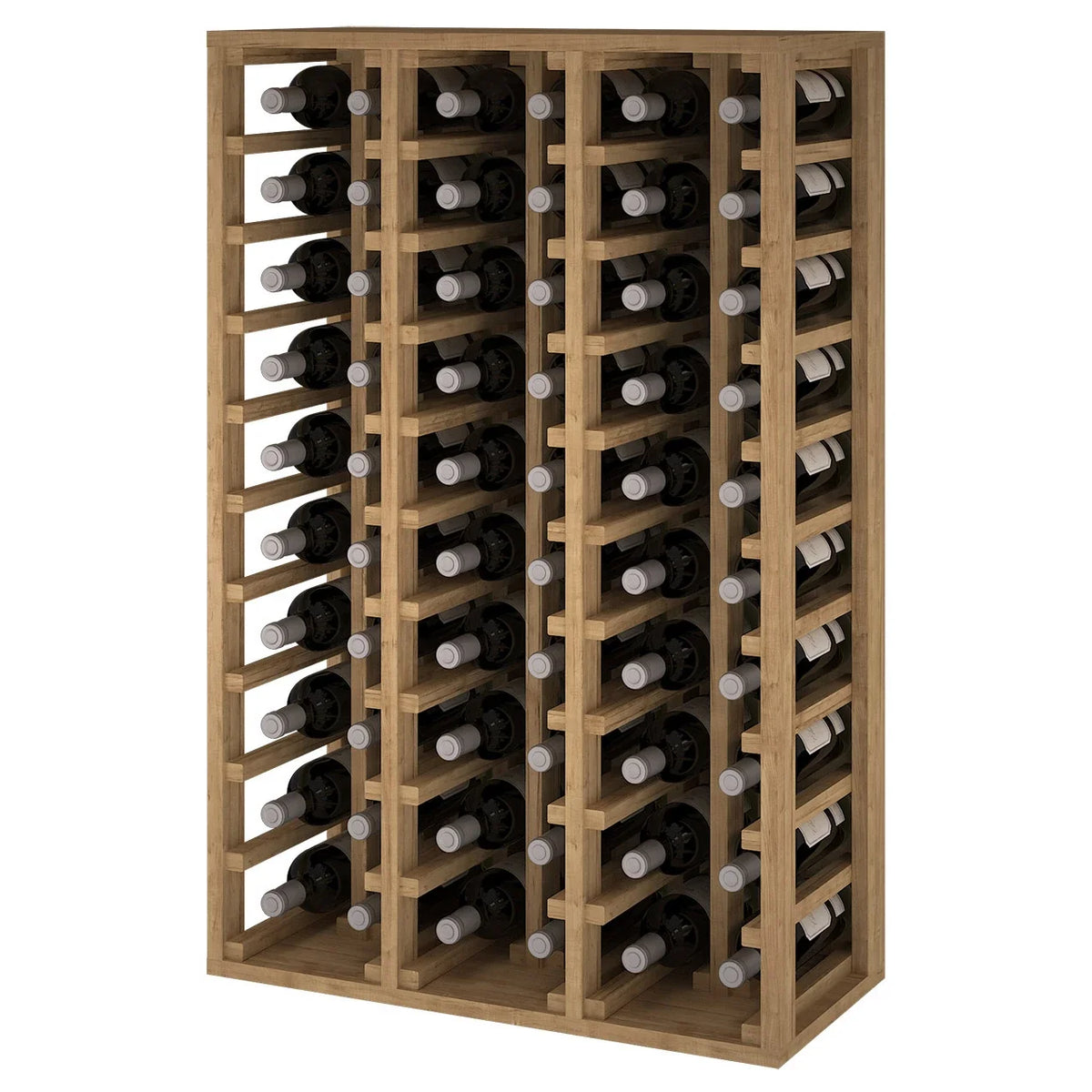Wine rack for 60 bottles Expovinalia Canedo Godello 2060 – Pine with light oak finish – view 3 – EX2060
