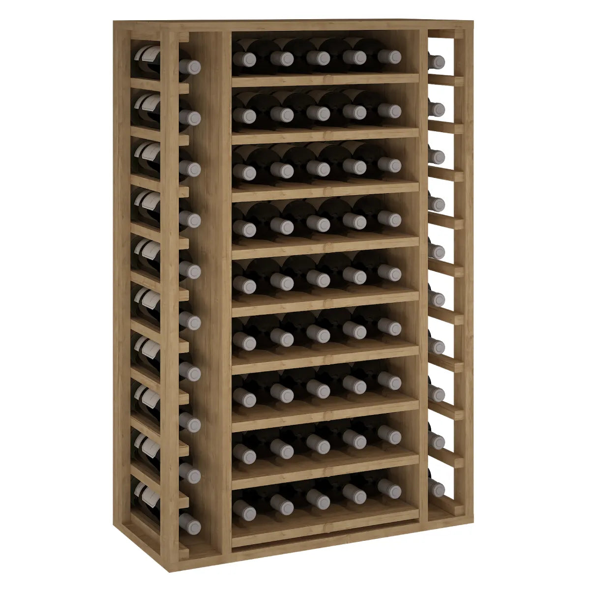 Wine rack for 65 bottles Expovinalia Arganza Godello 2540 – Pine with light oak finish – EX2540