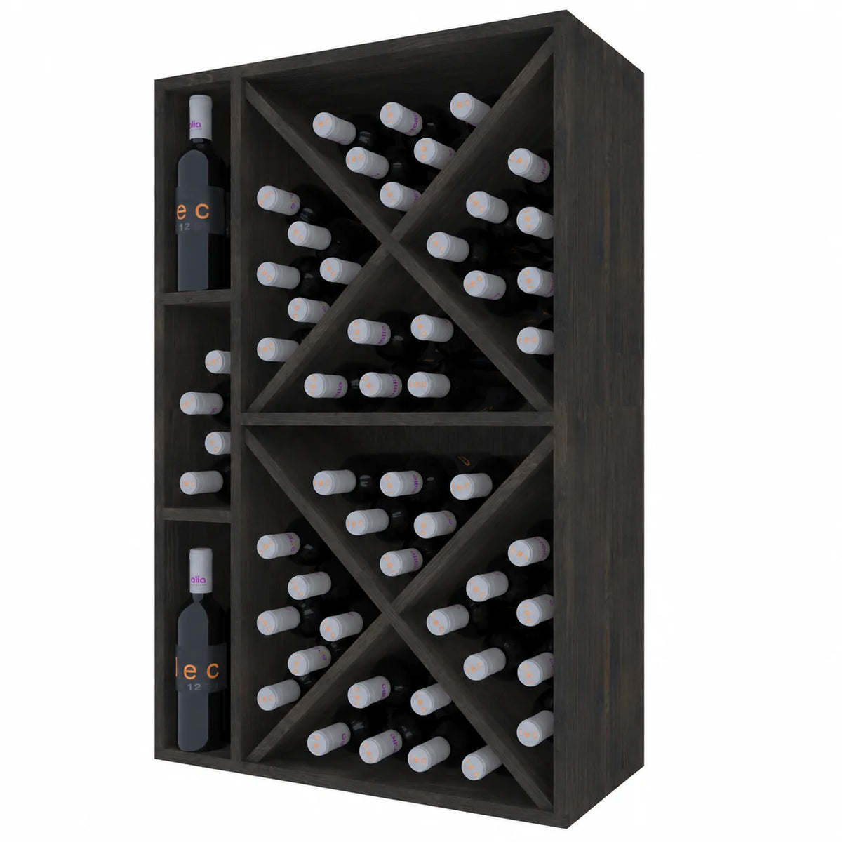 Wine rack for 66 bottles Expovinalia Corullón 1 Godello 2536 – Black pine – BX2536