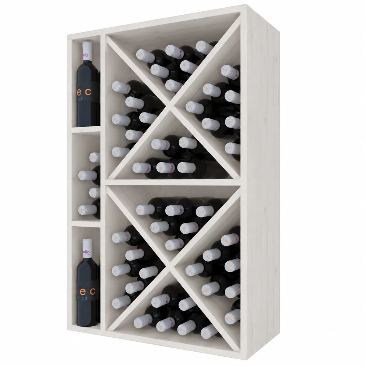Wine rack for 66 bottles Expovinalia Corullón 1 Godello 2536 – White pine – EW2536