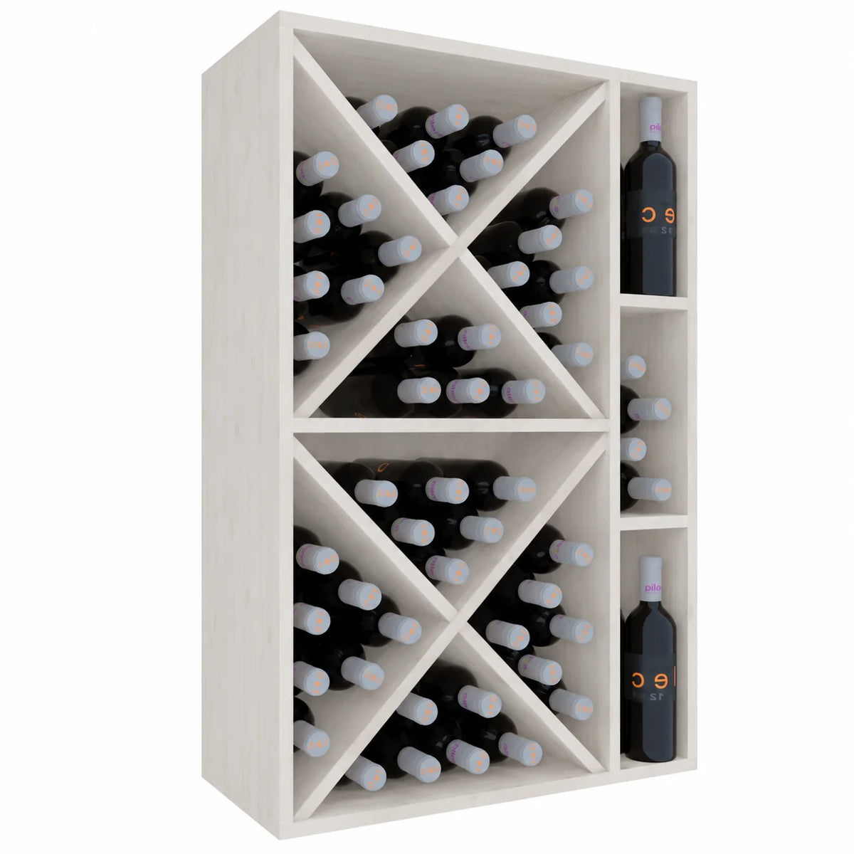 Wine rack for 66 bottles Expovinalia Corullón 2 Godello 2537 – White pine – EW2537