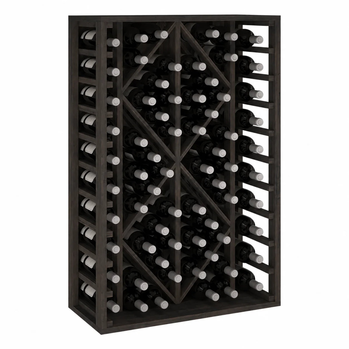 Wine rack for 68 bottles Expovinalia Toral Godello 2530 – Black pine – BX2530